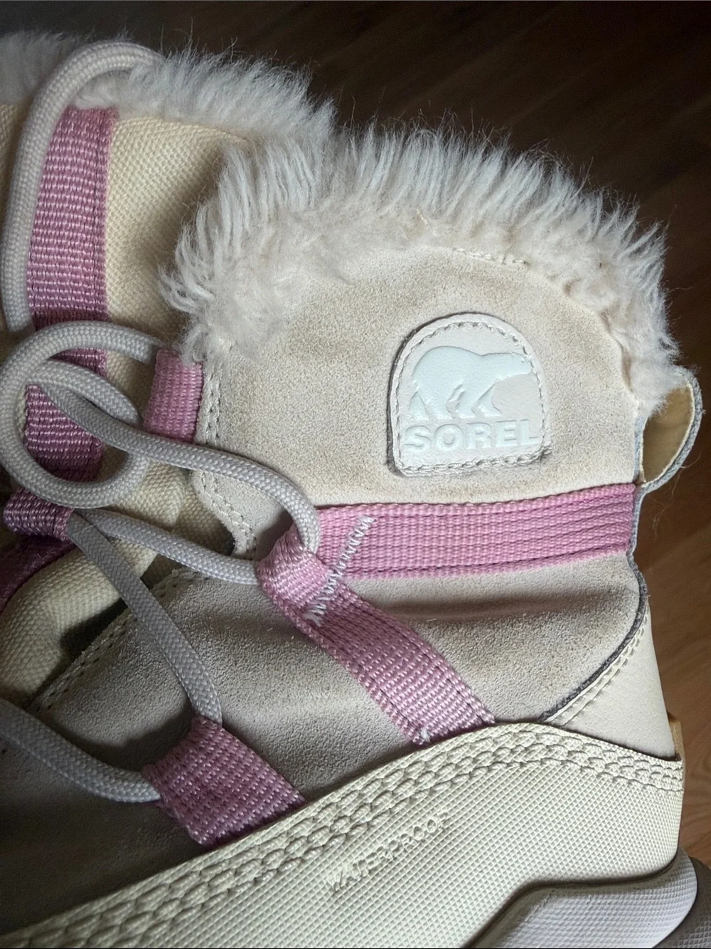 Sorel Women's ONA™ RMX Glacy Plus Waterproof Boots in Honey White & Dazed Mauve